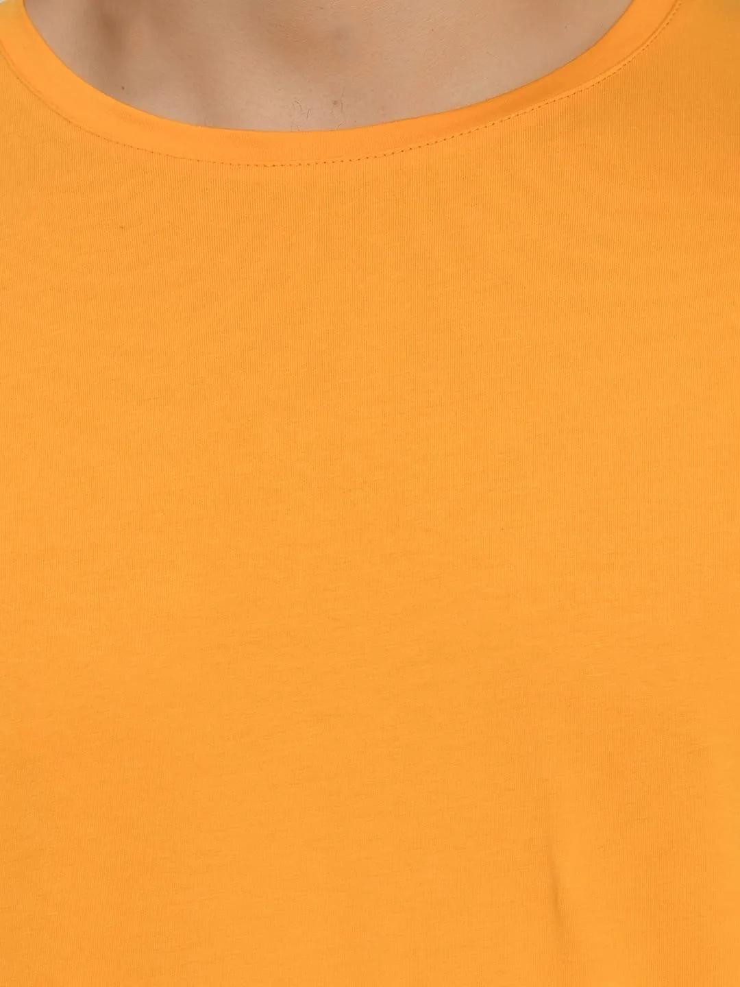 Mustard Yellow Crew Neck T-Shirt