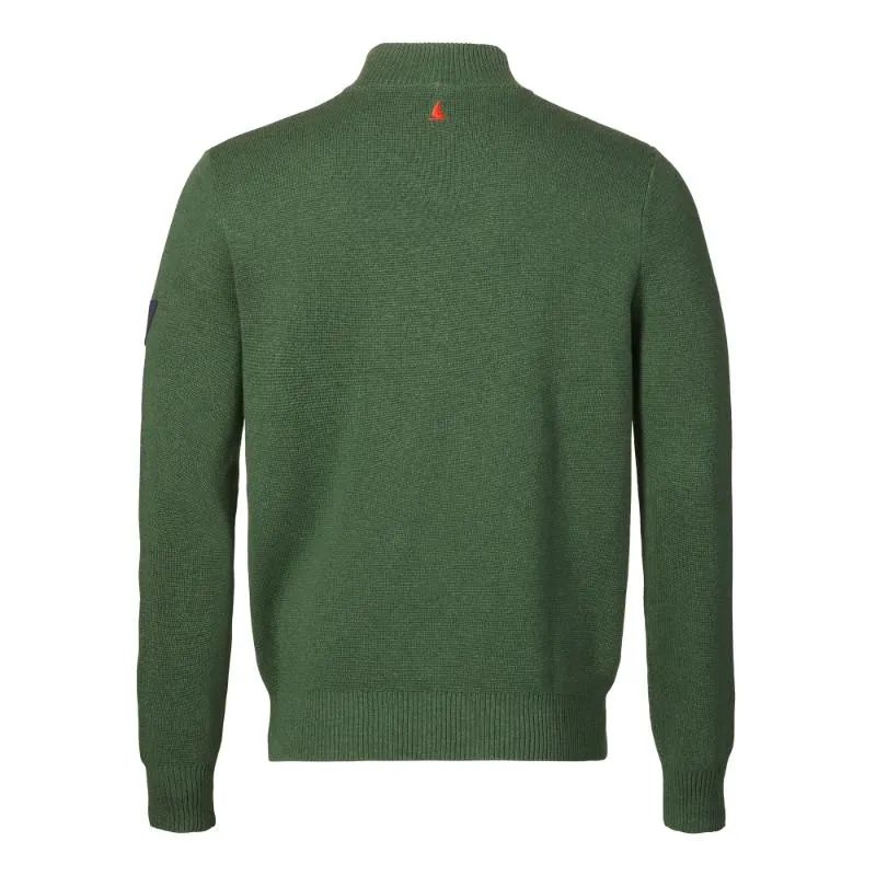 Musto Salcombe Zip Neck Mens Knit Jumper - Garden Topiary