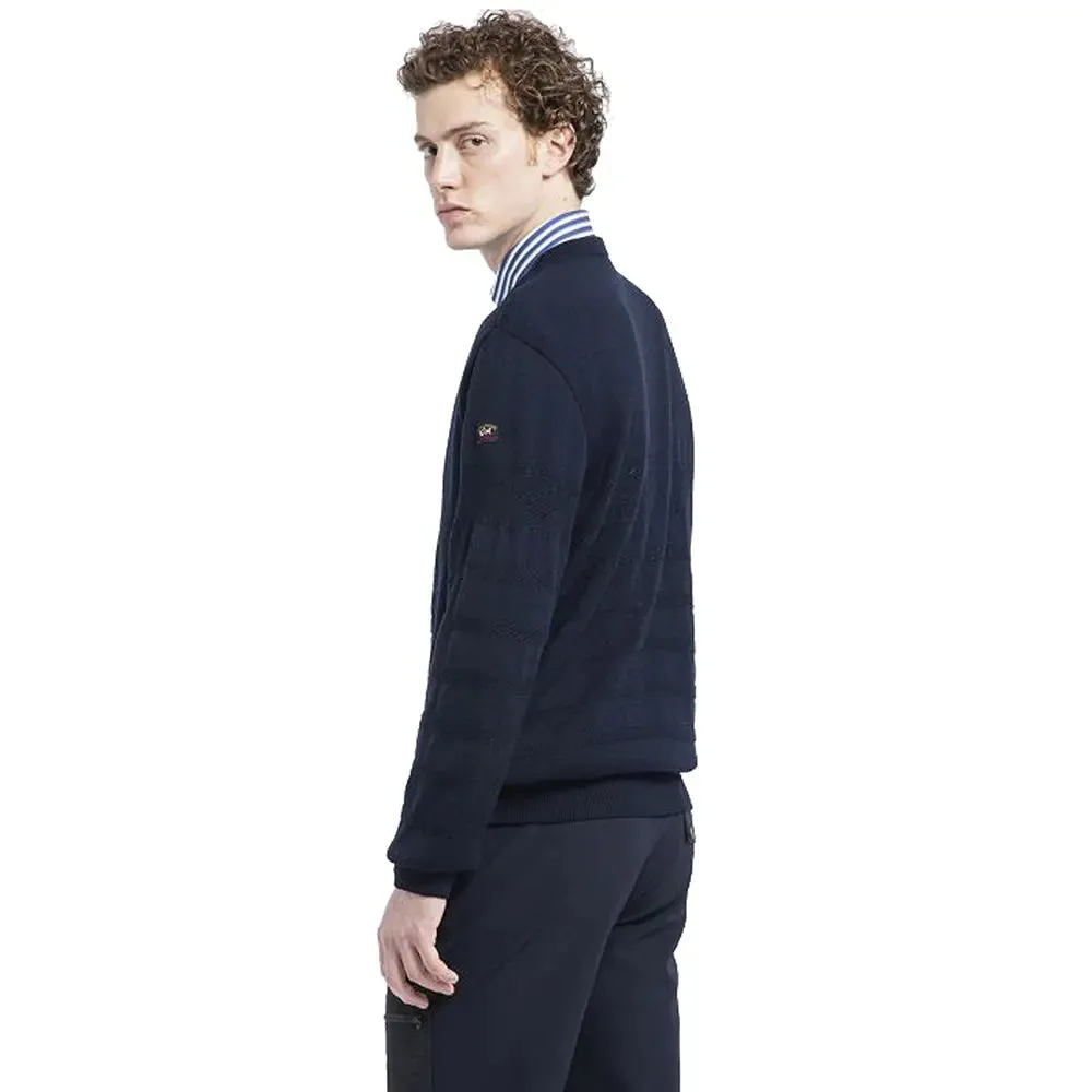 Navy Wool Crewneck Jumper