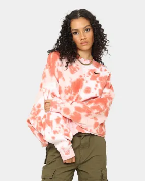 Nike Women's Sportswear Oversized Fleece Tie-Dye Crewneck Atmosphere