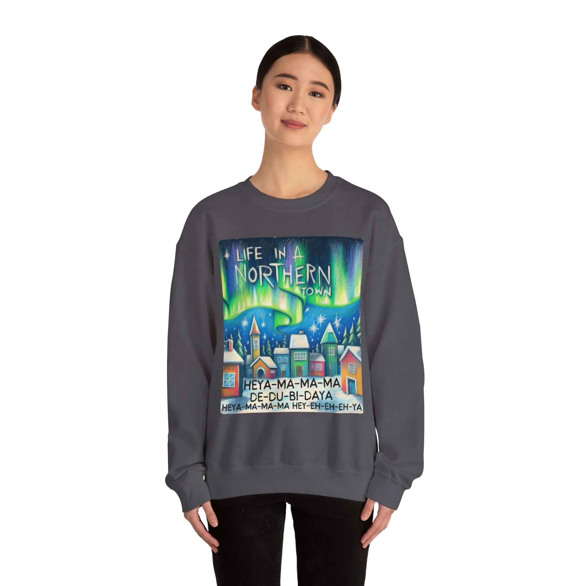 Northern Lights - Unisex Heavy Blend Crewneck Sweatshirt