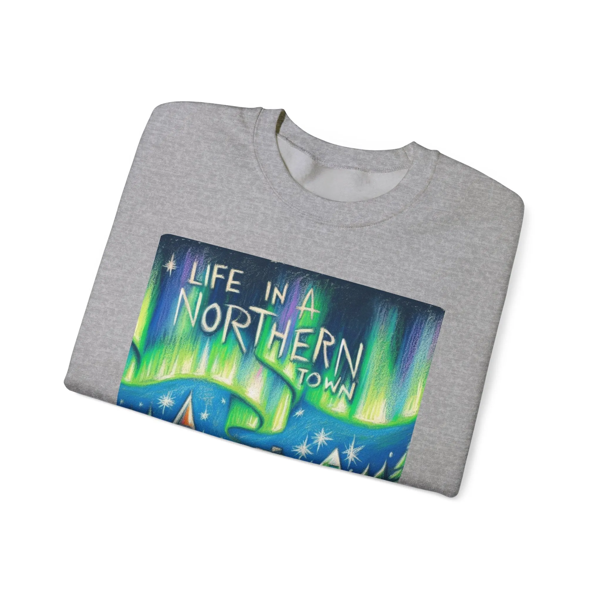 Northern Lights - Unisex Heavy Blend Crewneck Sweatshirt