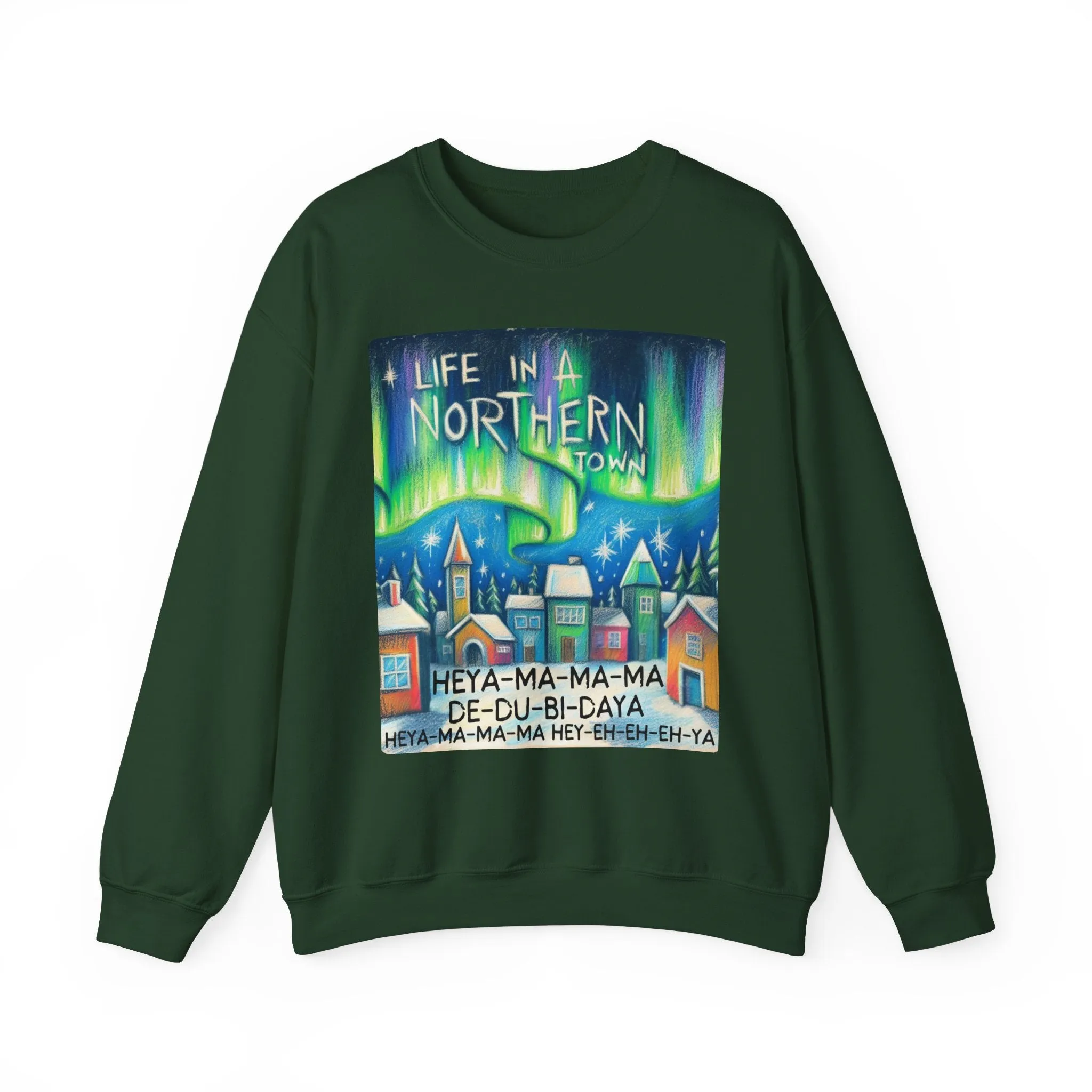 Northern Lights - Unisex Heavy Blend Crewneck Sweatshirt