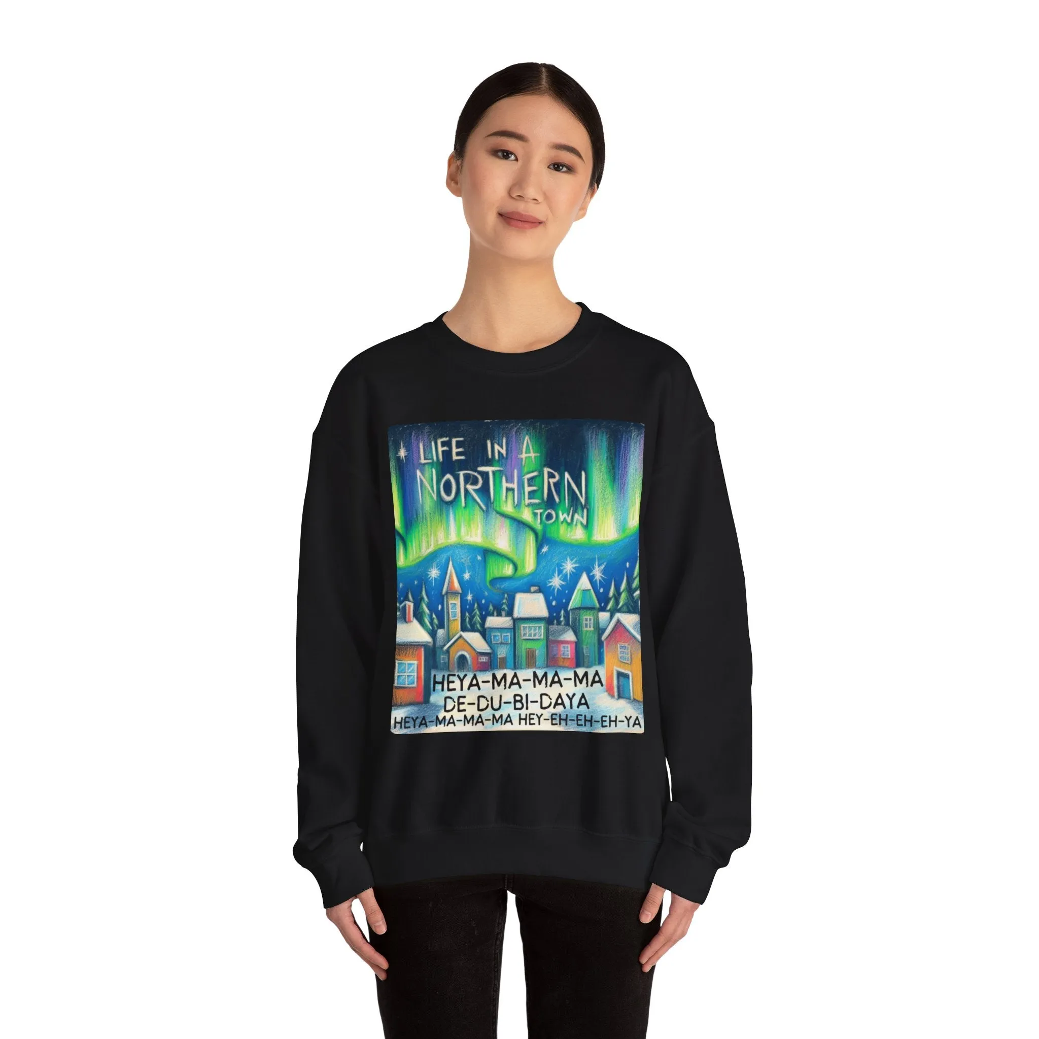 Northern Lights - Unisex Heavy Blend Crewneck Sweatshirt