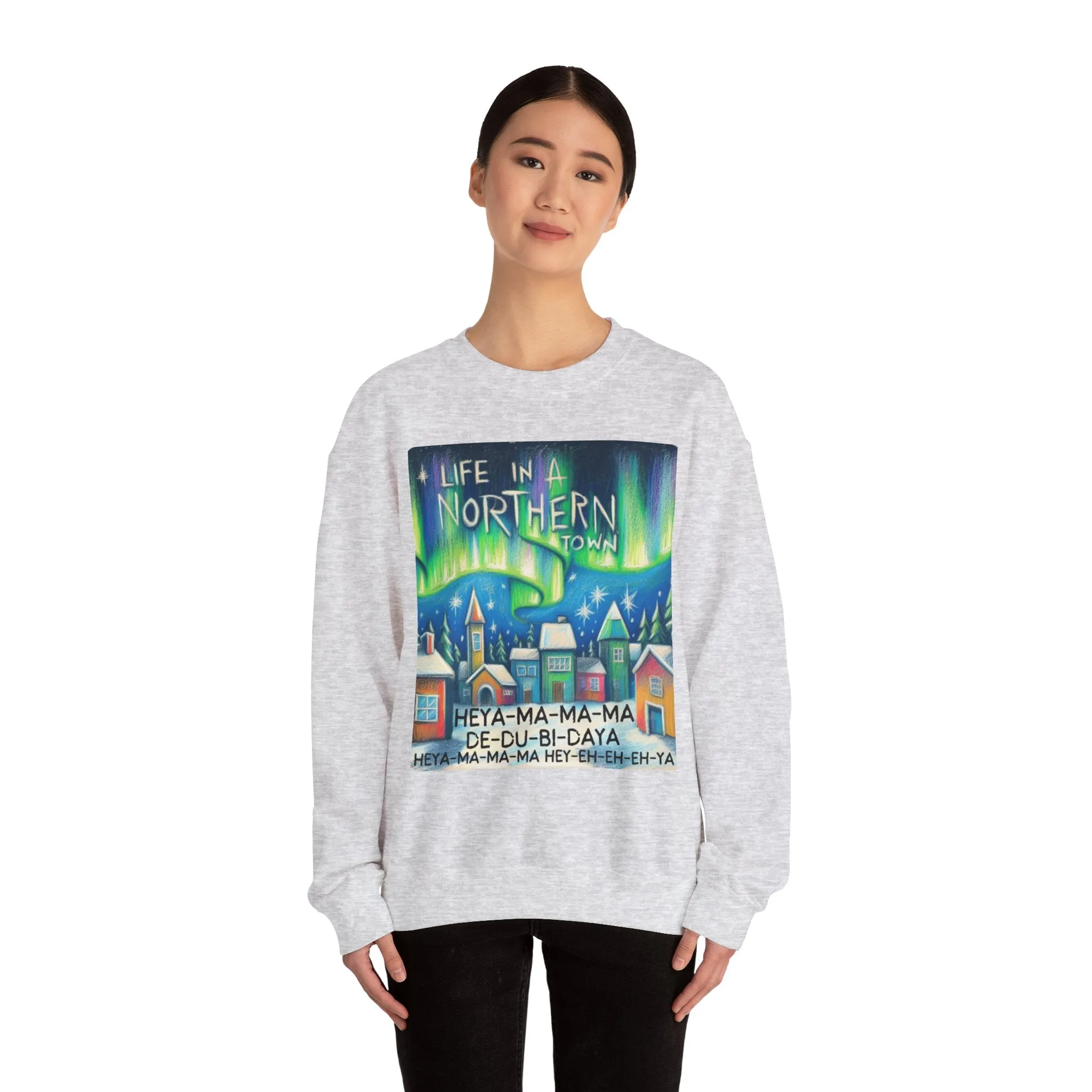 Northern Lights - Unisex Heavy Blend Crewneck Sweatshirt