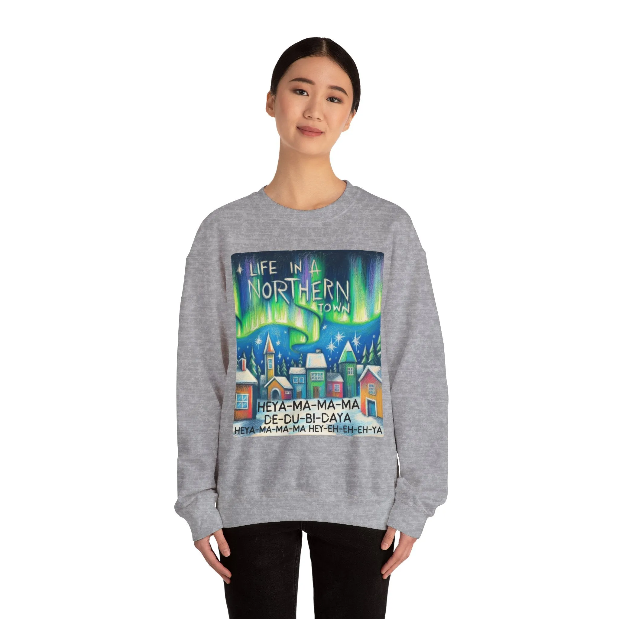 Northern Lights - Unisex Heavy Blend Crewneck Sweatshirt