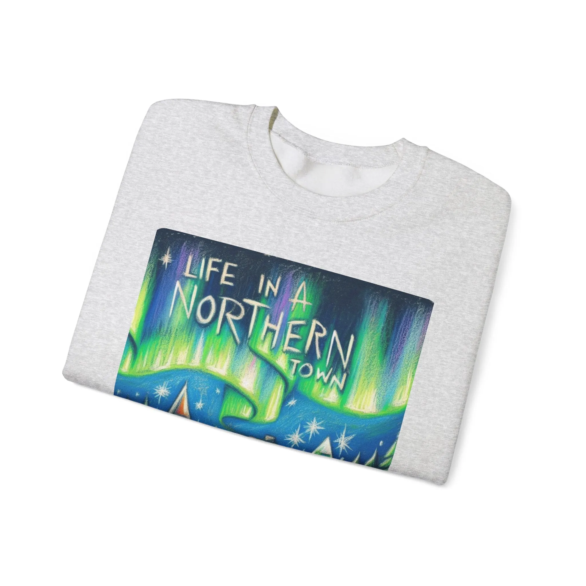 Northern Lights - Unisex Heavy Blend Crewneck Sweatshirt