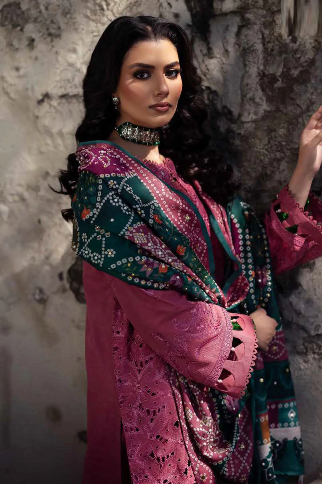 Nureh Bazaar Khaddar with Shawl Fall/Winter Collection – NE-113