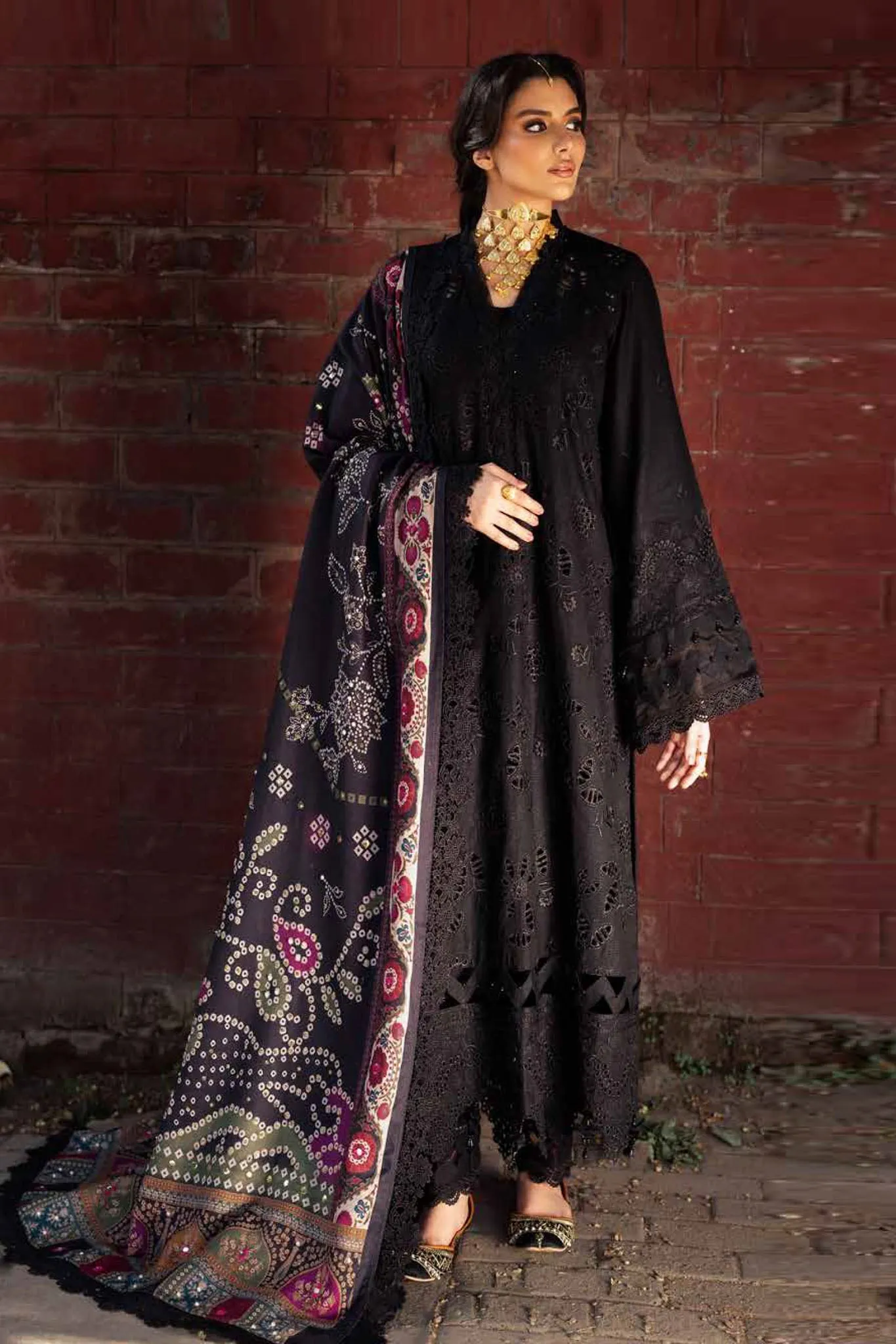 Nureh Bazaar Khaddar with Shawl Fall/Winter Collection – NE-117