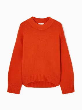 Orange crewneck jumper