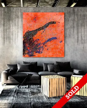 Orange Eclipse - Original Painting - SOLD