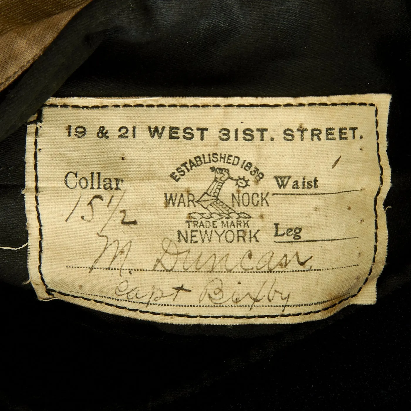 Original U.S. Indian Wars Cavalry Officer Frock Coat Named to Captain Bixby