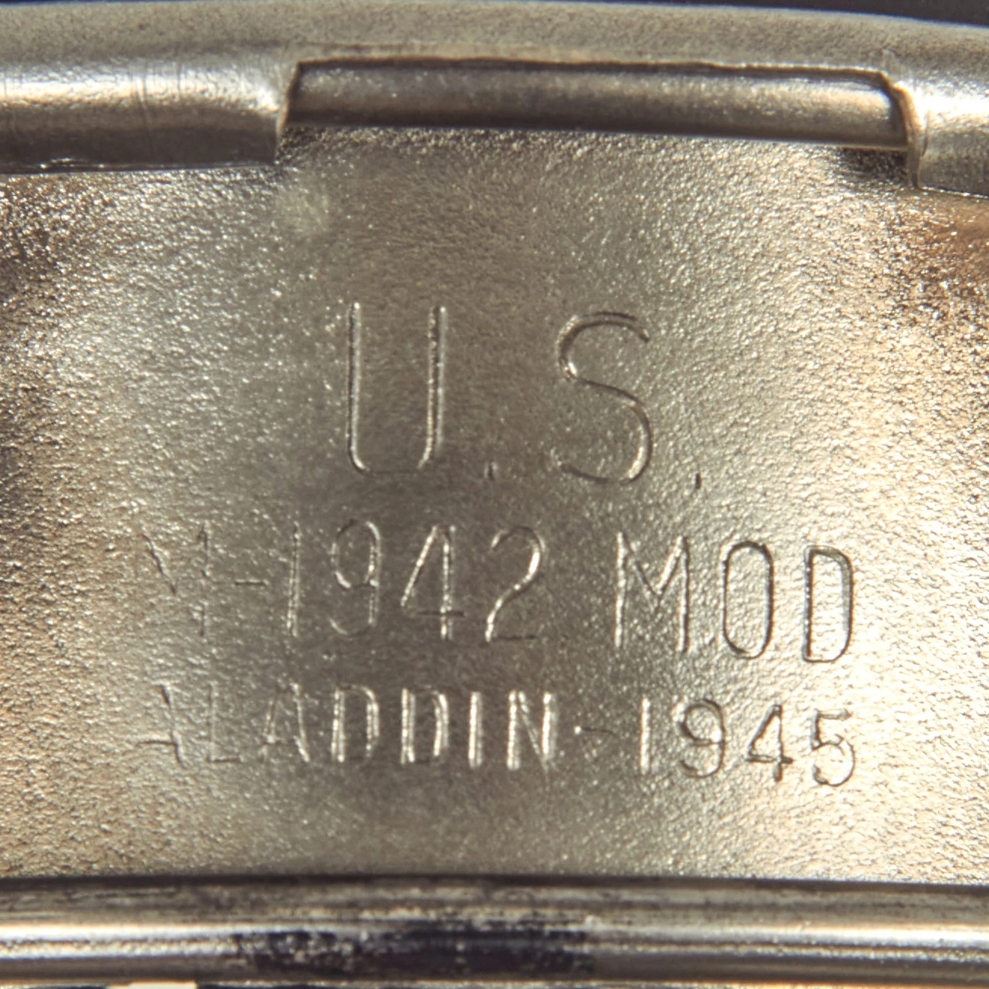 Original U.S. WWII M-1942 MOD Camp Stove by Aladdin in Bayonet "F" Canister - both dated 1945