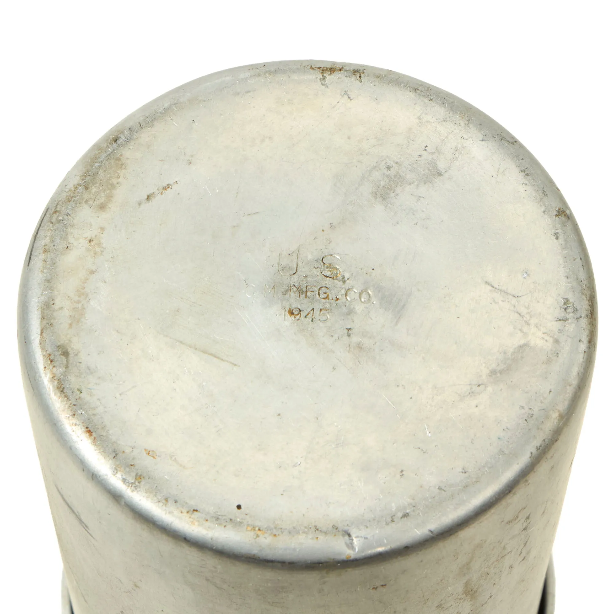 Original WWII U.S. Issue Aladdin Company Gasoline Camp Mountain Stove in Bayonet "F" Canister - both dated 1945