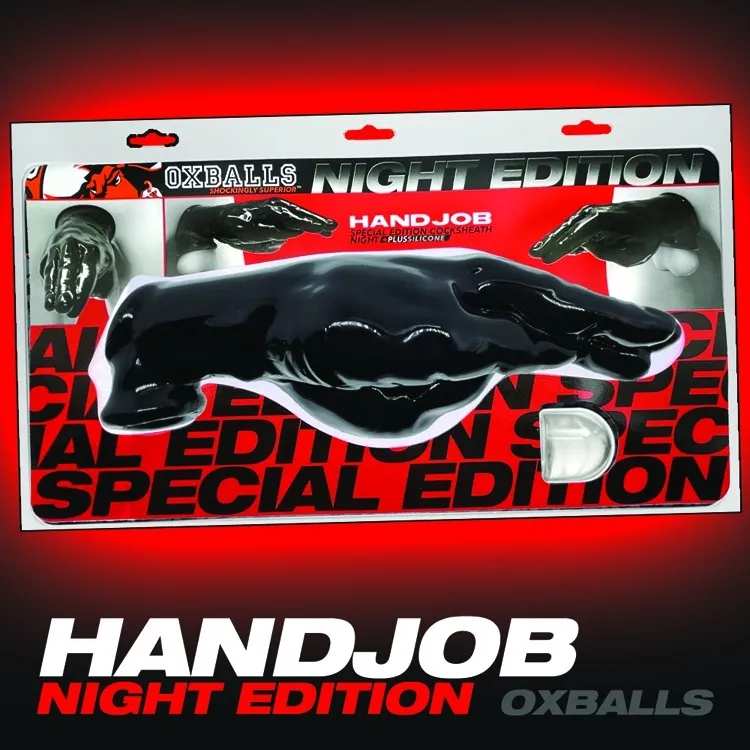 Oxballs Hand-Job Vibrating Cock Sheath - Night Edition