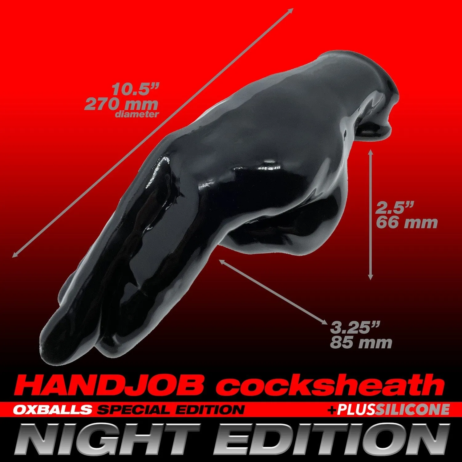 Oxballs Hand-Job Vibrating Cock Sheath - Night Edition