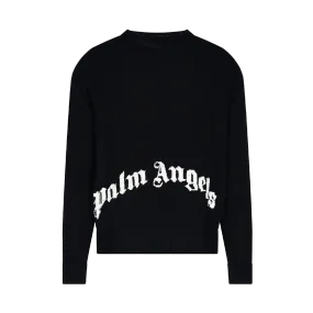 Palm Angels Logo Intarsia Jumper