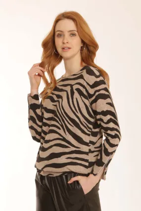 Pomodoro Clothing Zebra Jumper 32259