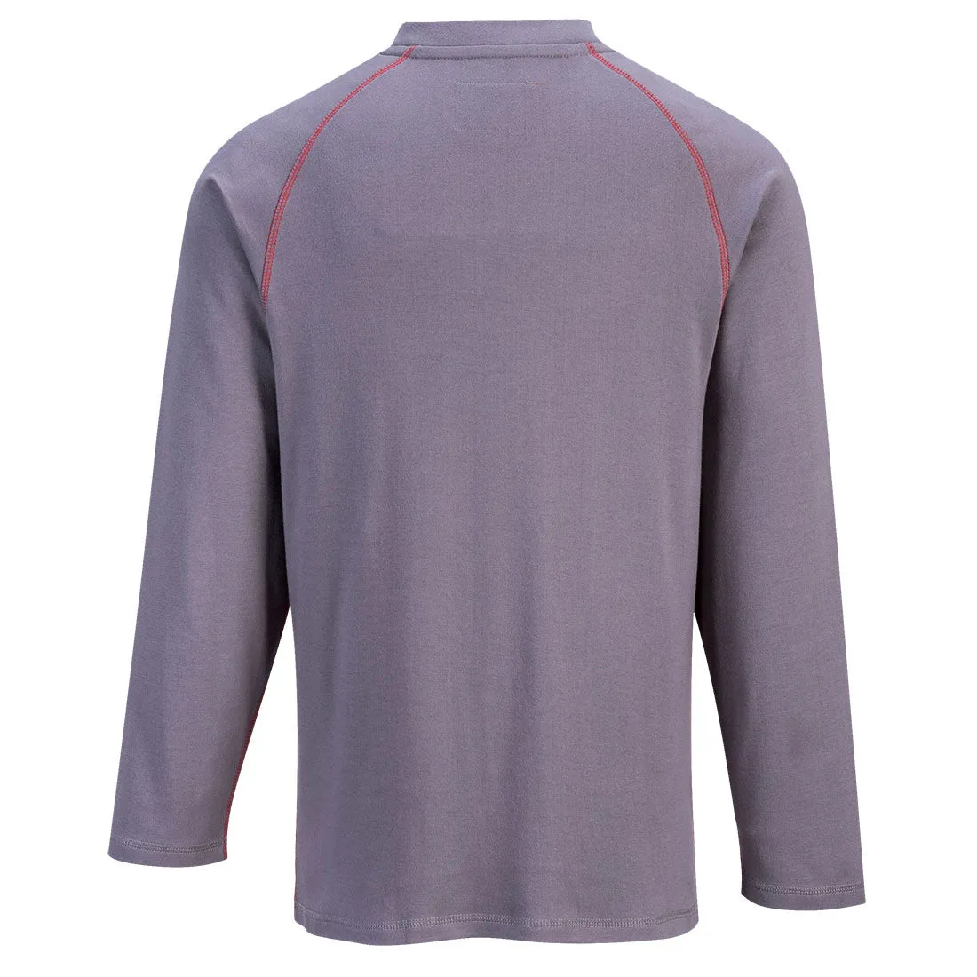 PORTWEST Crew Gray Long Sleeve FR T Shirt