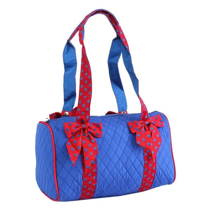 QS701 Quilted Solid Small Duffel Bag