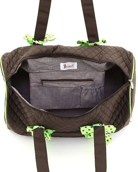 QSD2701 Quilted Solid Large Duffel Bag