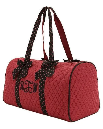 QSD2701 Quilted Solid Large Duffel Bag