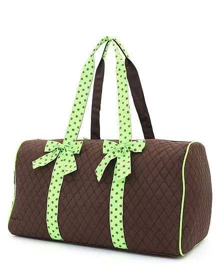 QSD2701 Quilted Solid Large Duffel Bag