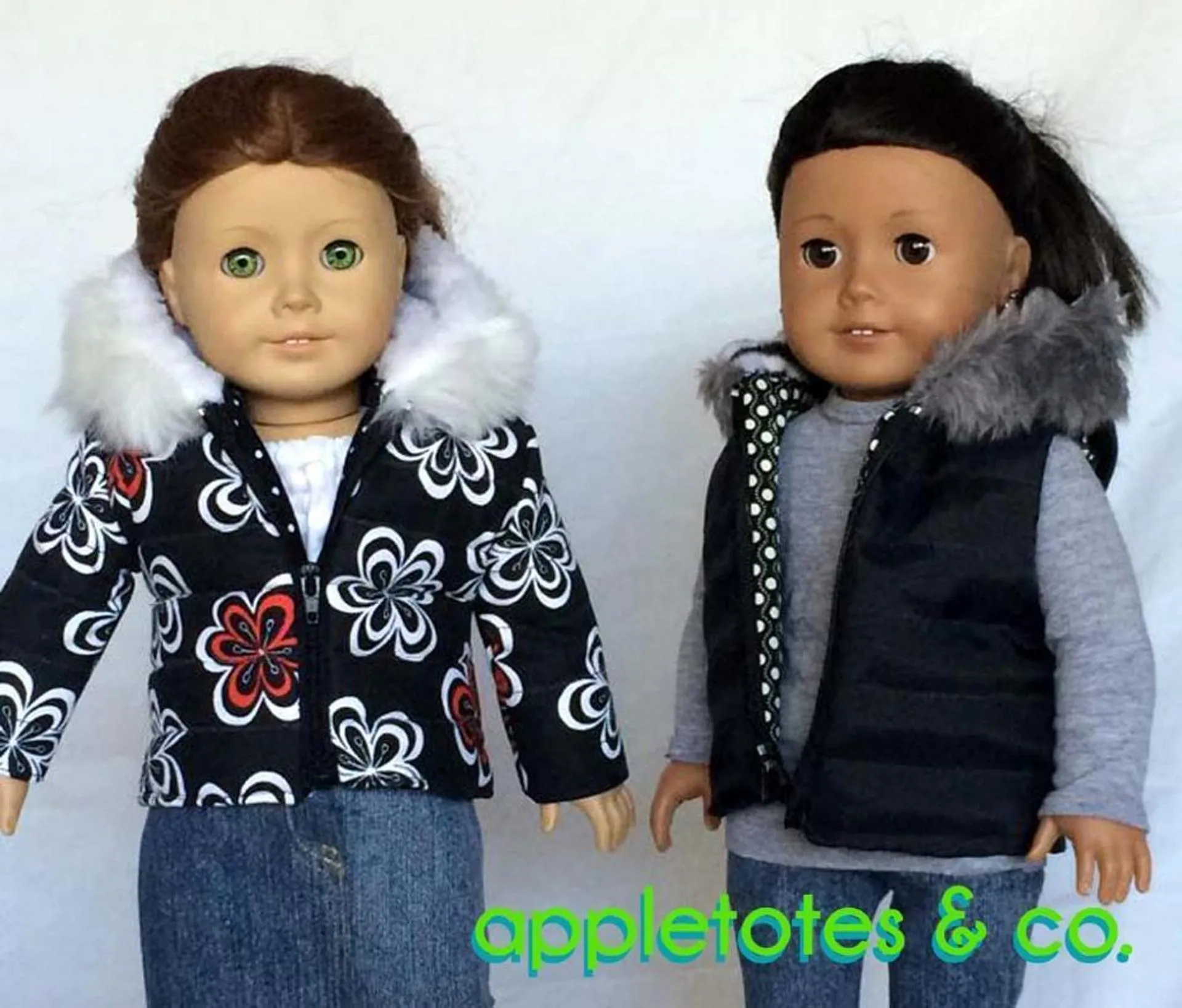 Quilted Parka Bundle Sewing Pattern for 18" Dolls