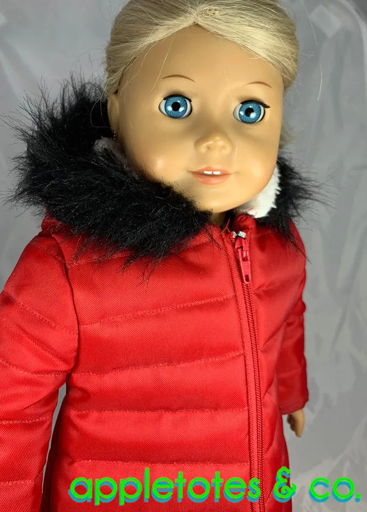 Quilted Parka Bundle Sewing Pattern for 18" Dolls