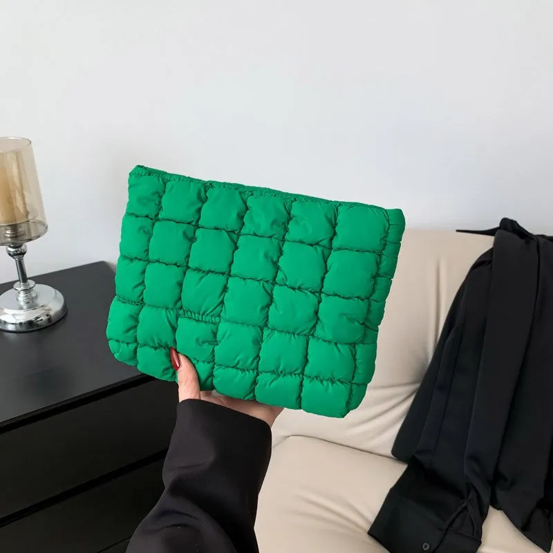 Quilted Puffer Makeup Bag