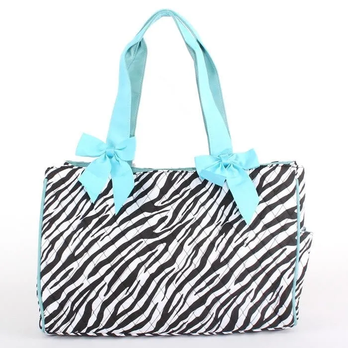 QZB2703 Quilted Zebra Diaper Bag