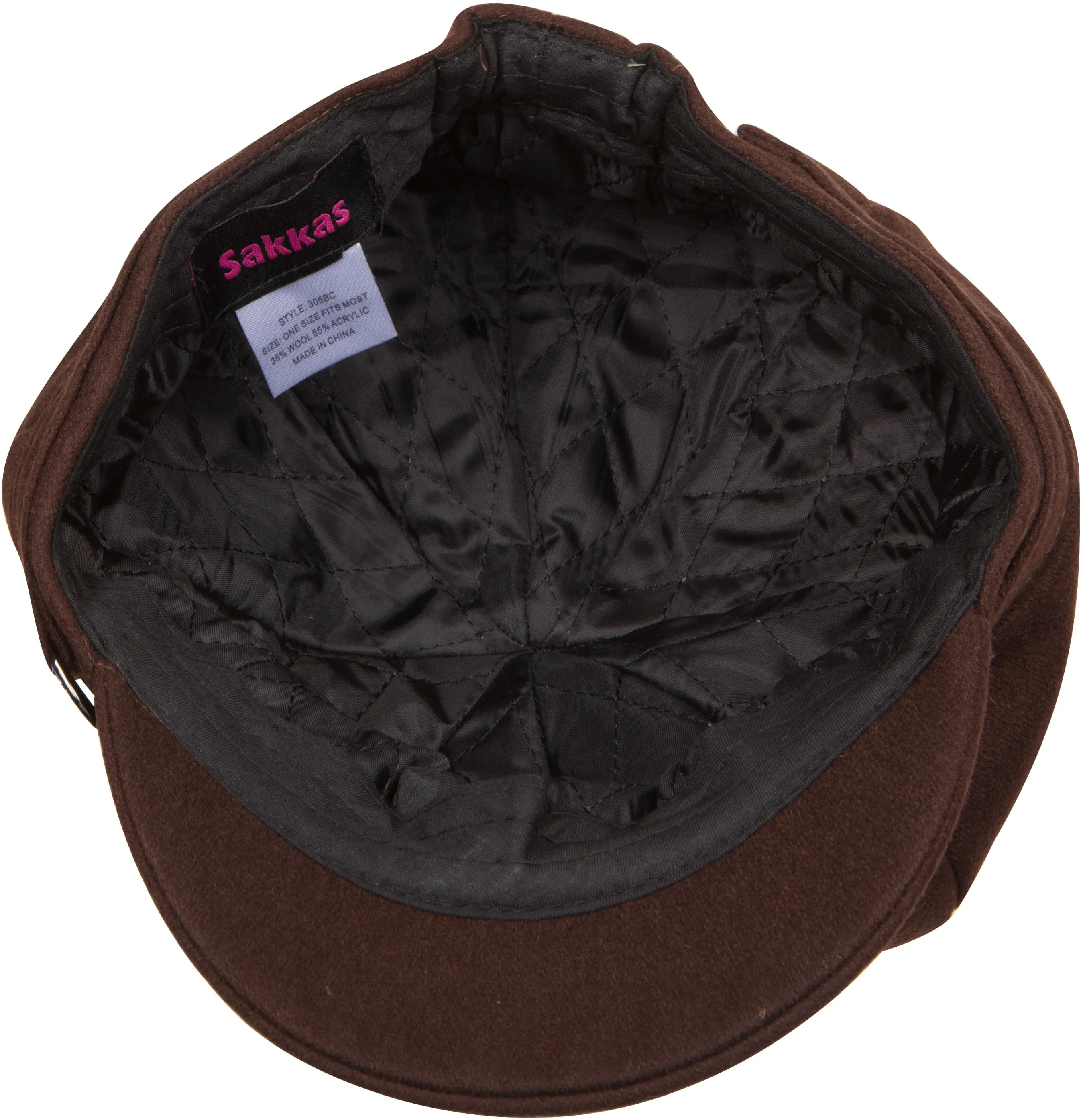 Sakkas Jessica Unisex Wool Newsboy Cabbie Hat