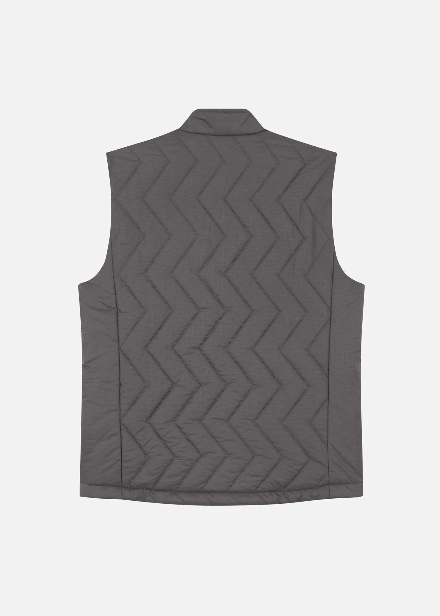 SI QUILTED GILET GREY