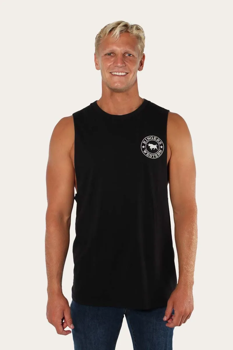 Signature Bull Mens Muscle Tank - Black/White