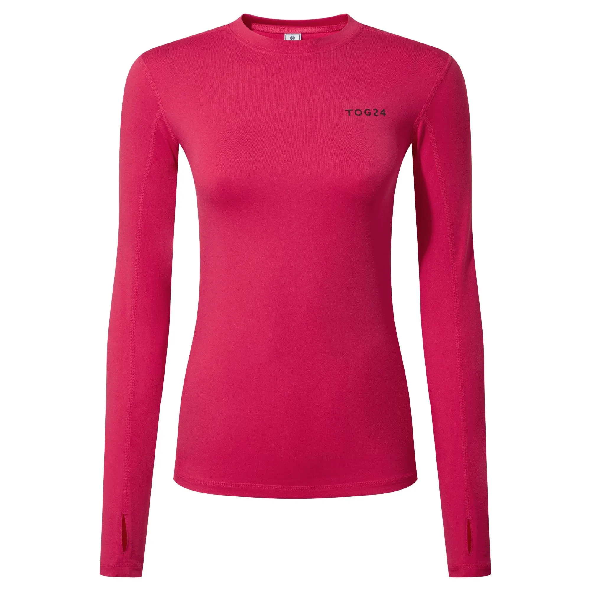 Snowdon Womens Thermal Base Layer Crew Neck - Magenta Pink