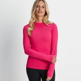 Snowdon Womens Thermal Base Layer Crew Neck - Magenta Pink