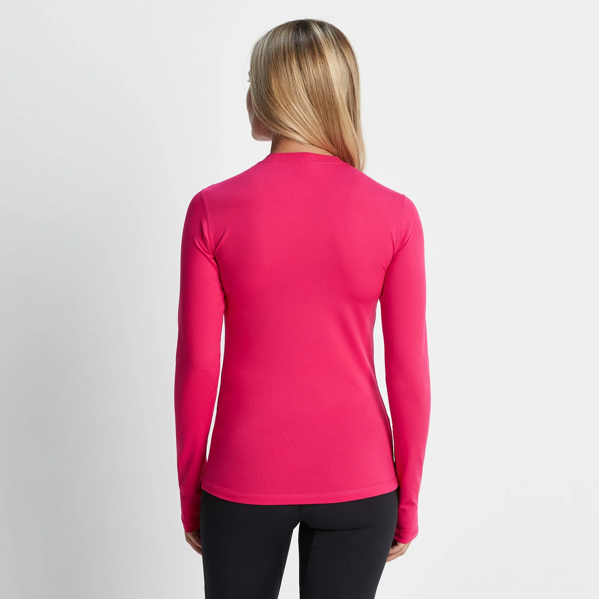 Snowdon Womens Thermal Base Layer Crew Neck - Magenta Pink