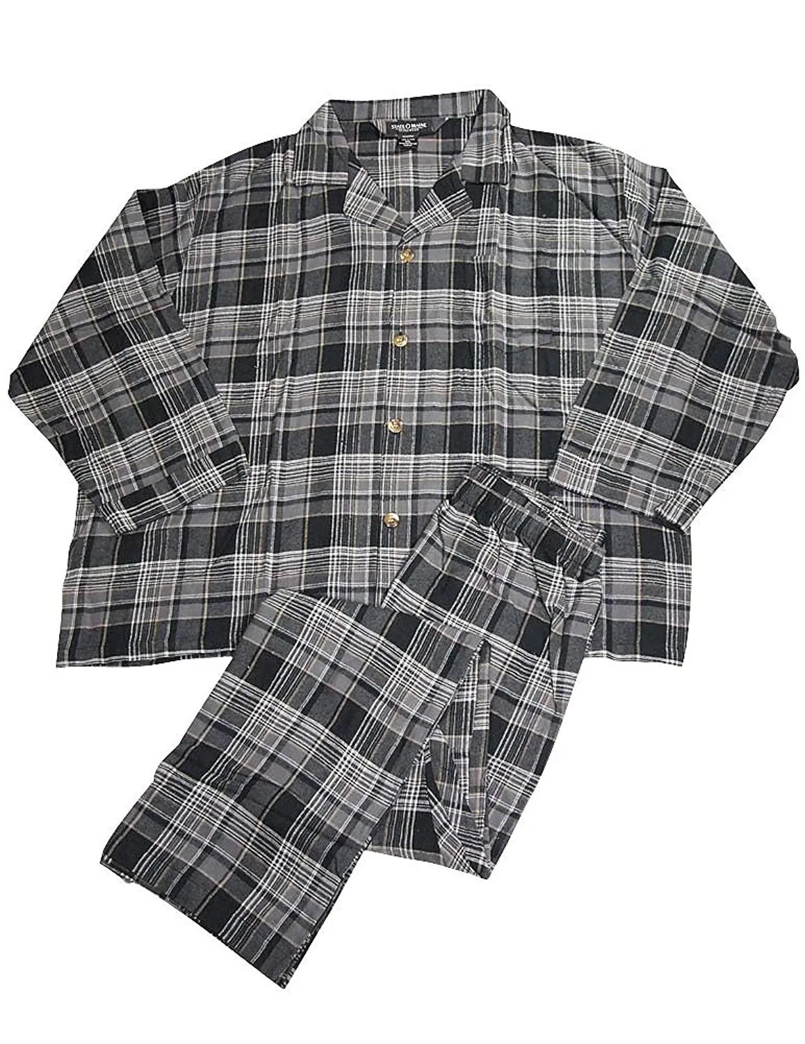 State O Maine - Big and Tall Mens Plaid Flannel Pajamas