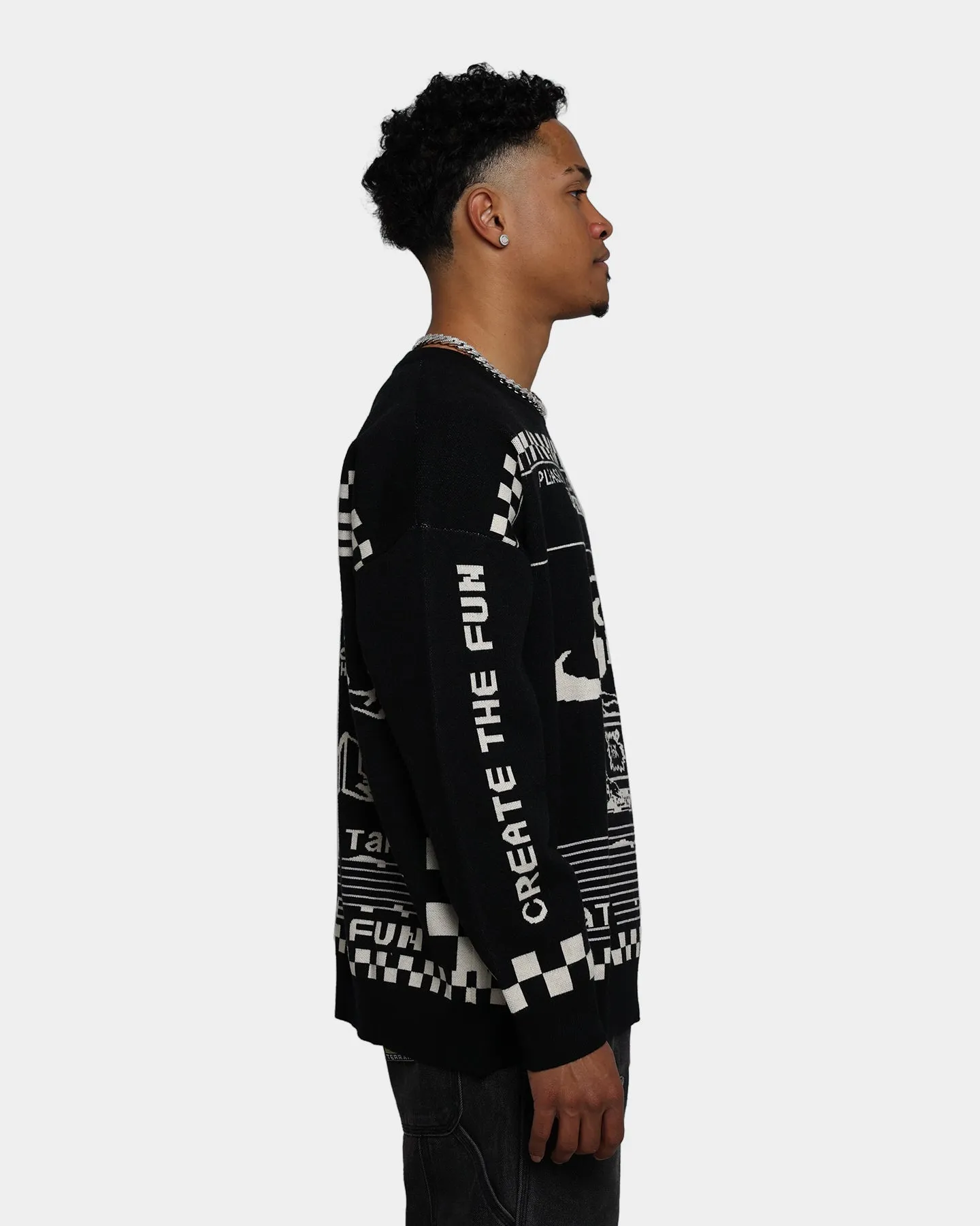 Taka Original Moody Bob Mosaic Crewneck Black