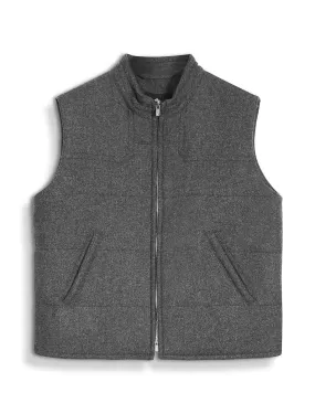 The Gilet in Grey Merino Wool