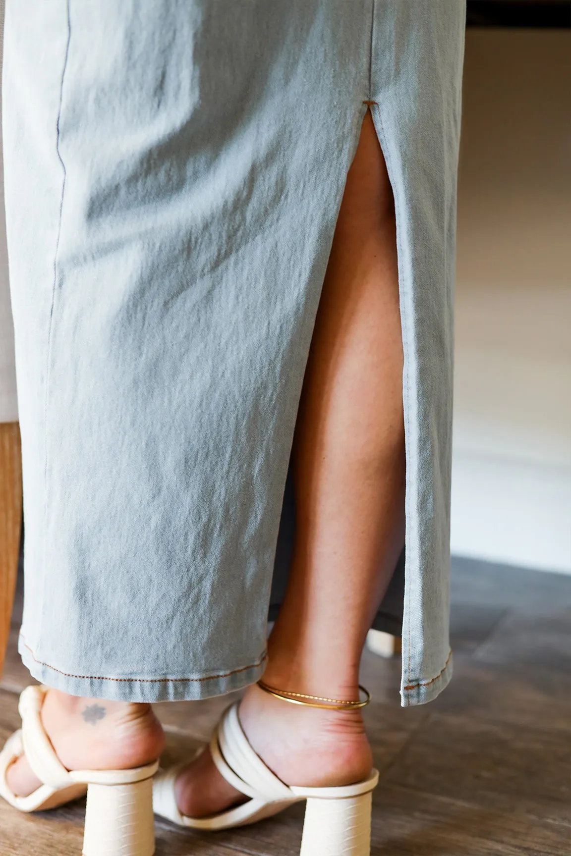 The Rosalia Denim Midi