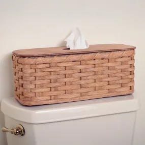 Toilet Tank Basket | Amish Wicker Back Of Toilet Basket