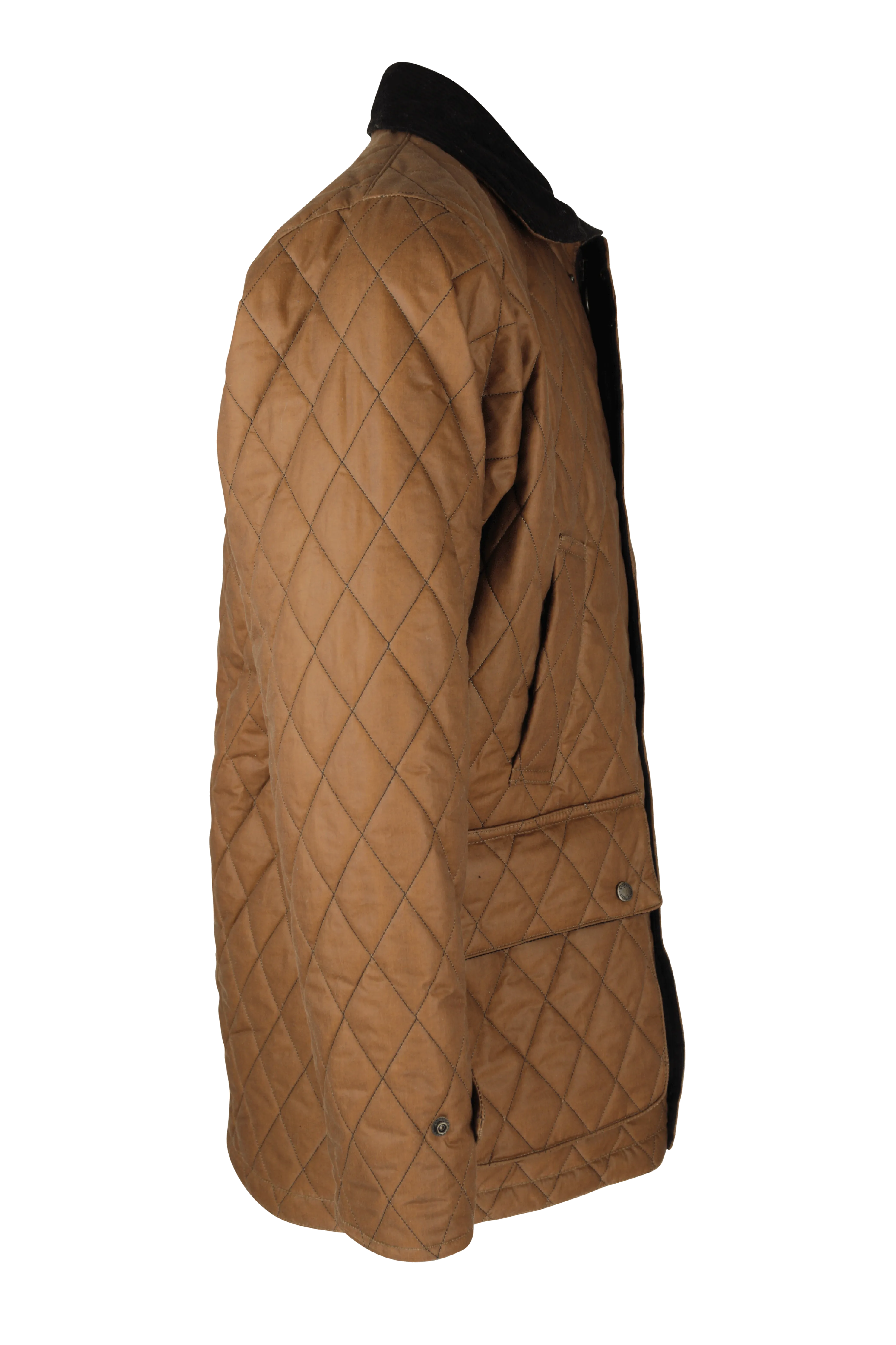 W27 - Men's Aarhus Quilted Wax Coat - SAND