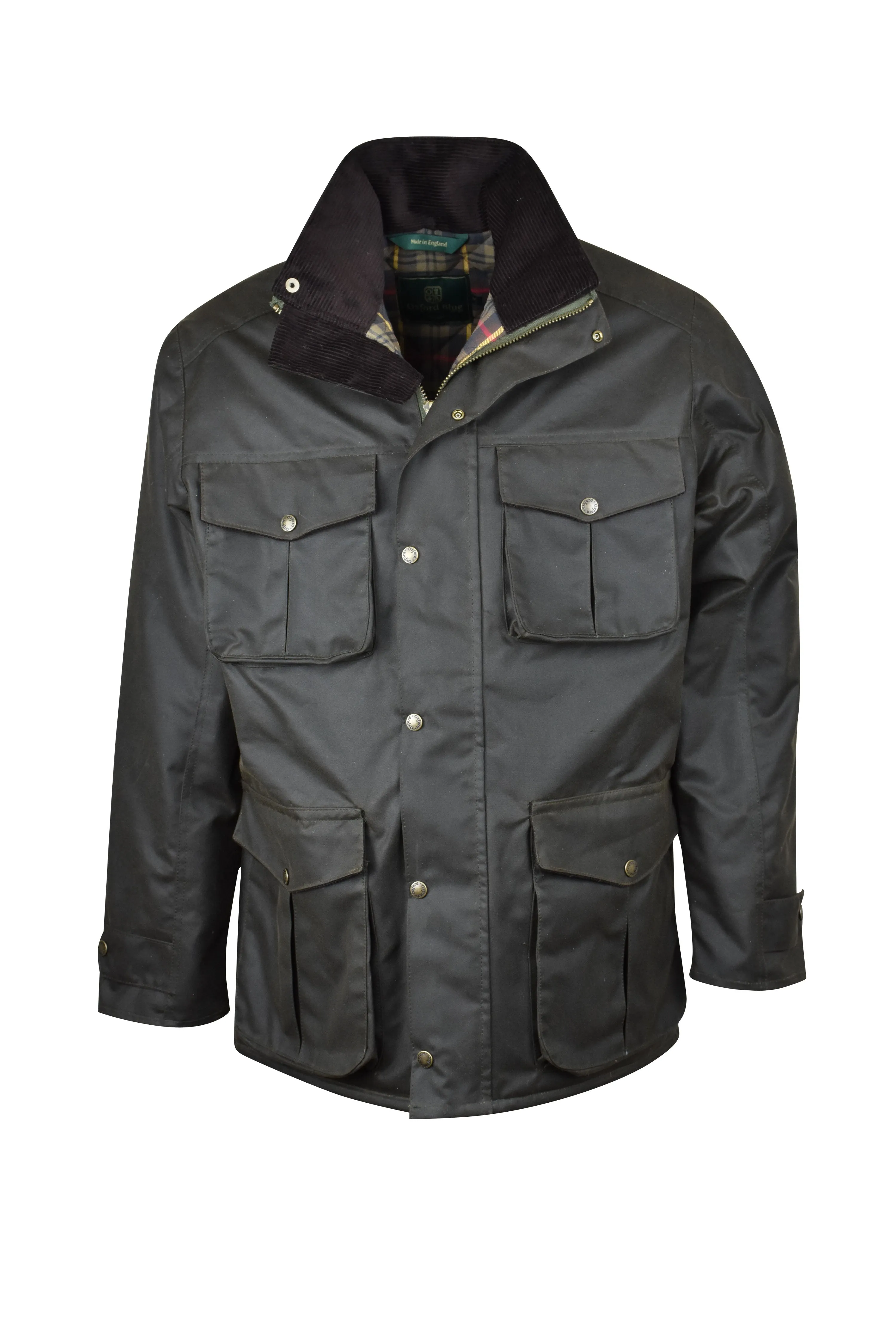 W71 - Men's Fiskar Padded Wax Coat - DARK OLIVE