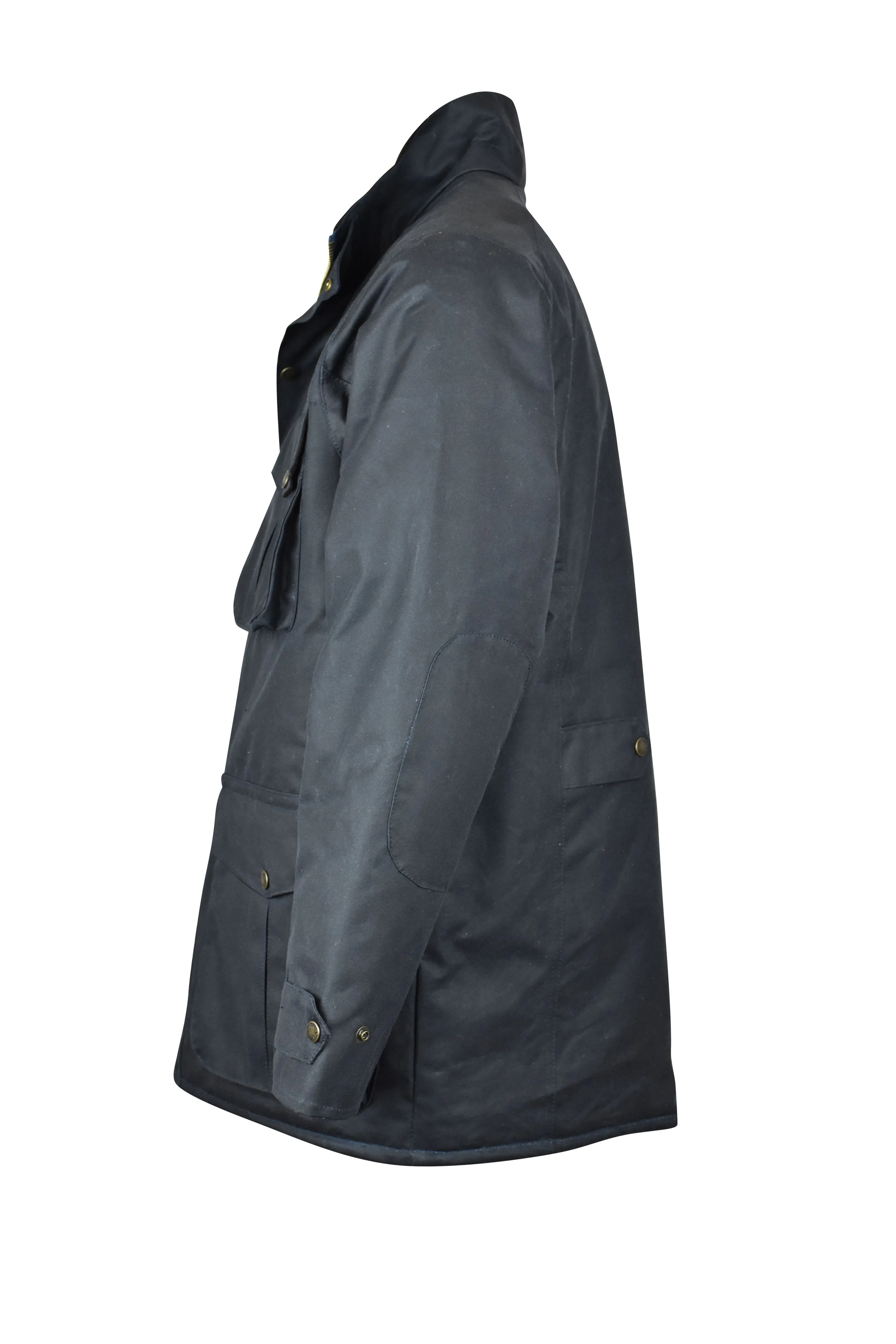 W71 - Men's Fiskar Padded Wax Coat - NAVY