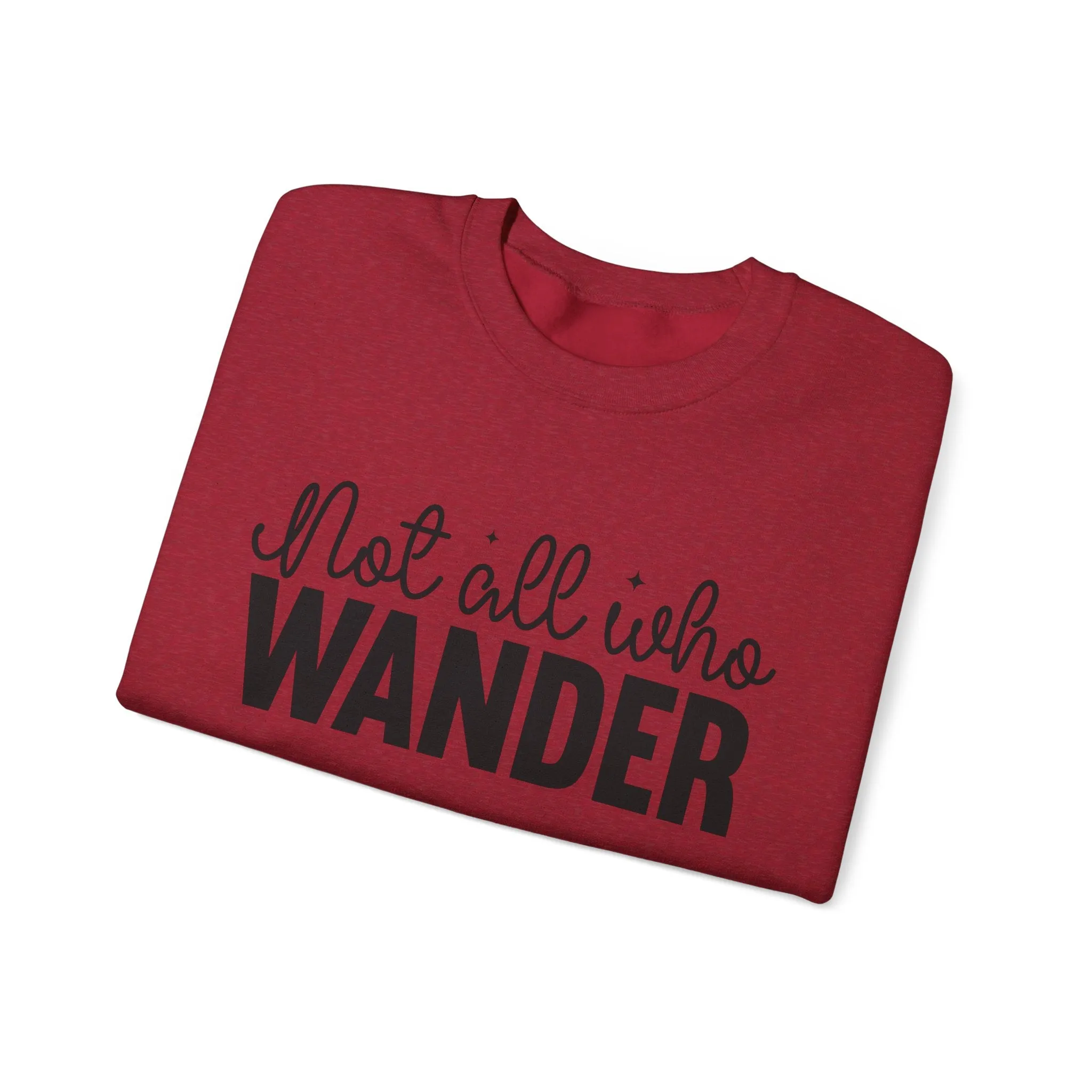 Wander Crewneck Sweatshirt with Sleeve Writing