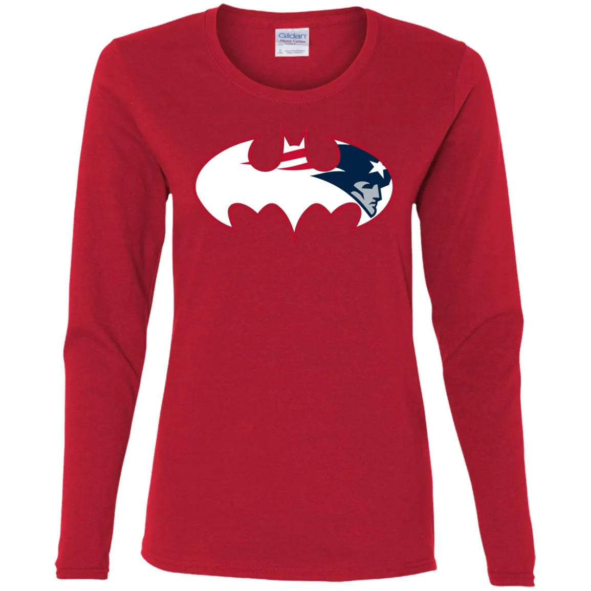 We Are The New England Patriots Batman Nfl Mashup Women Long Sleeve Shirt