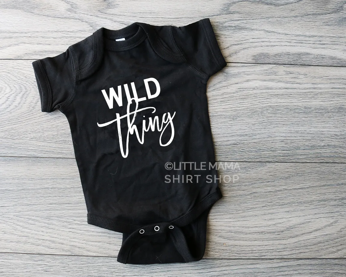 Wild Thing - You Make My Heart Sing | Set of 2 Black Shirts