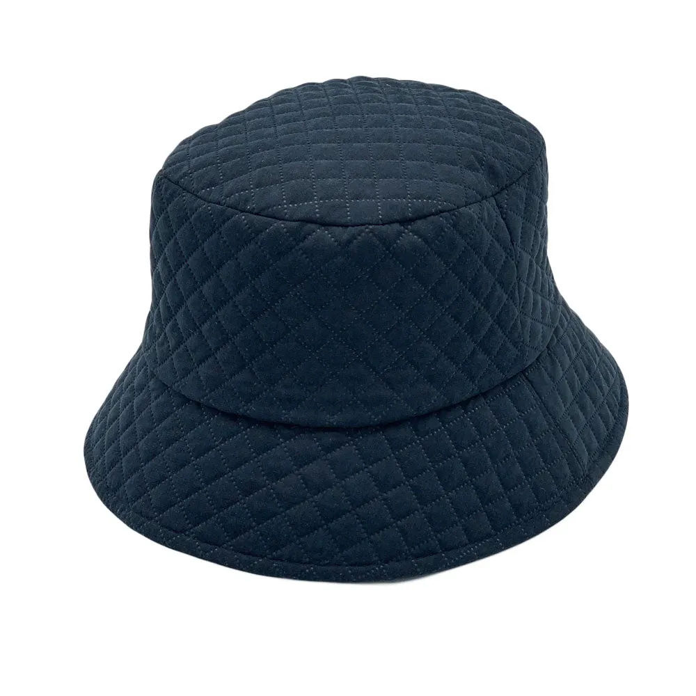 Winter Quilted Bucket Hat - Warm Foldable Fisherman Sun Cap Unisex Outdoor Travel LDB1561