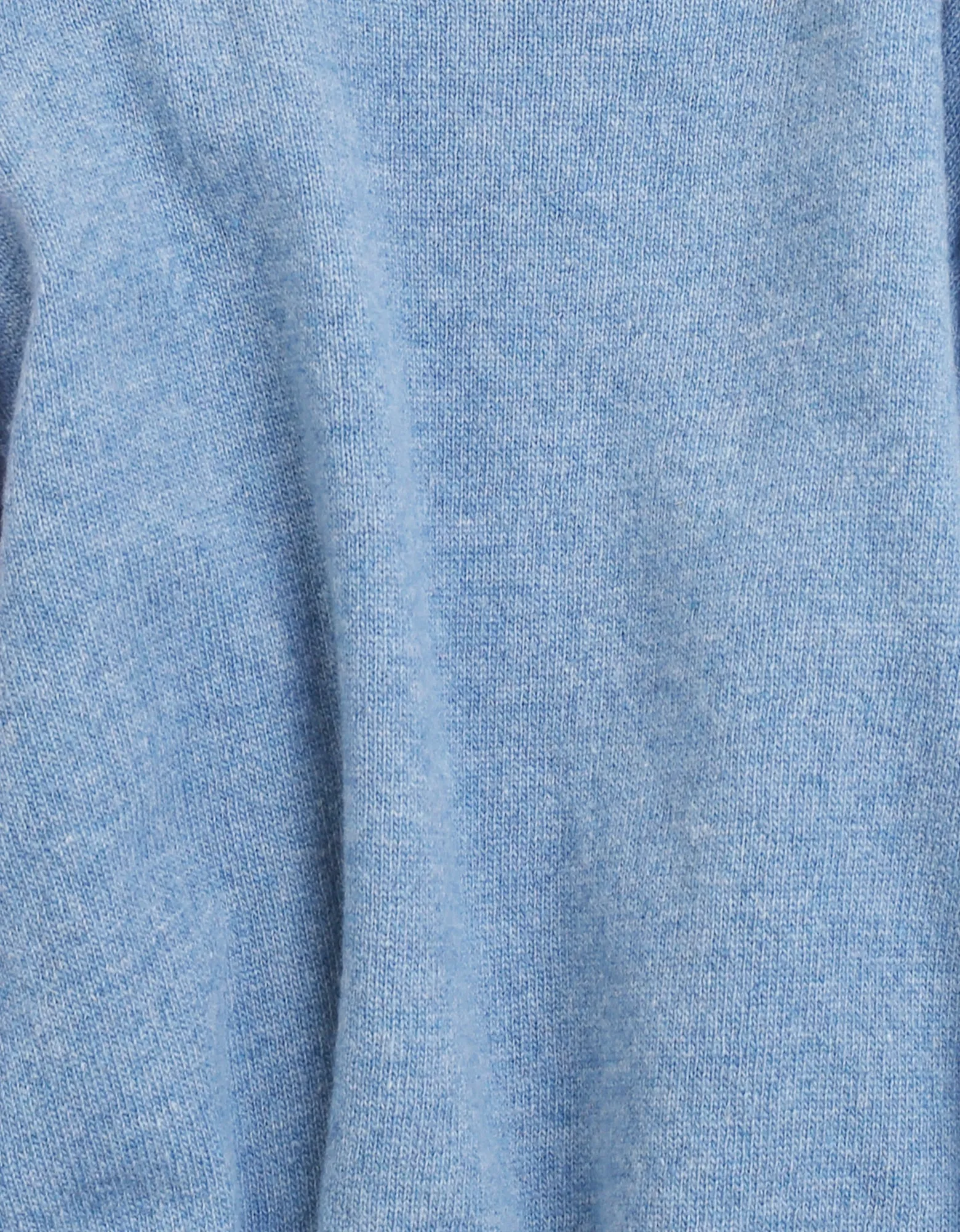 Women Light Merino Wool Crew - Stone Blue